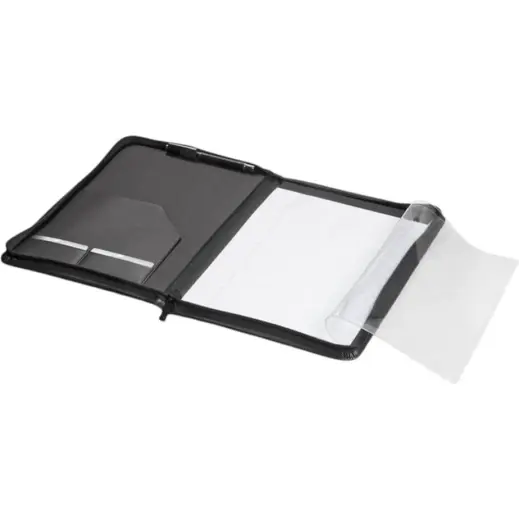 Altitude Windsor A4 Zip-Around Folder Black Open